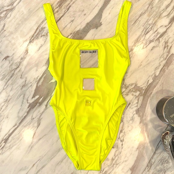 Body Glove Other - New! 80s Body Glove By Robin Piccone Florescent Green Swimsuit